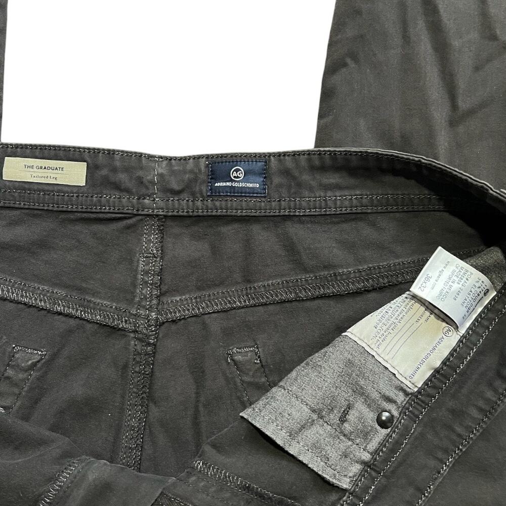 Mens AG Adriano Goldschmied The Graduate Gray Tailored Leg Jeans Size 36 x 32 - Picture 4 of 12